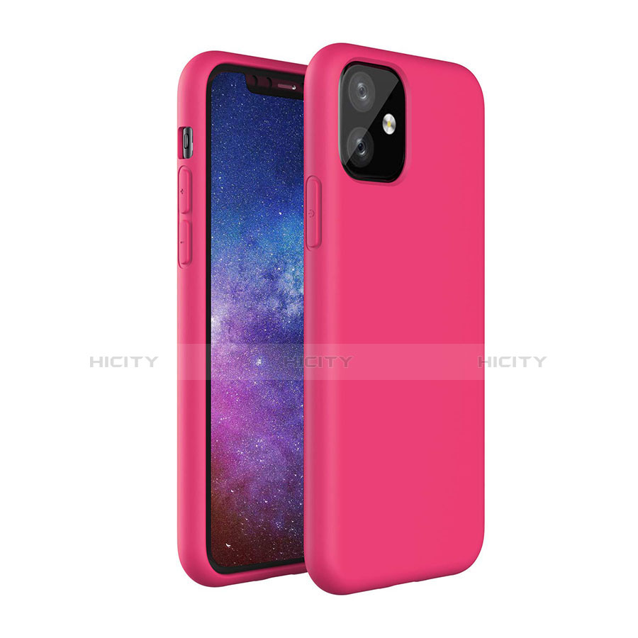 Silikon Hülle Handyhülle Ultra Dünn Schutzhülle 360 Grad Tasche S01 für Apple iPhone 11 Rot Plus