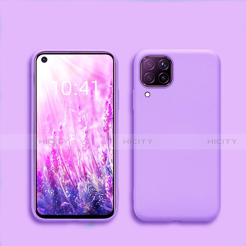 Silikon Hülle Handyhülle Ultra Dünn Schutzhülle 360 Grad Tasche S01 für Huawei Nova 6 SE Violett Plus