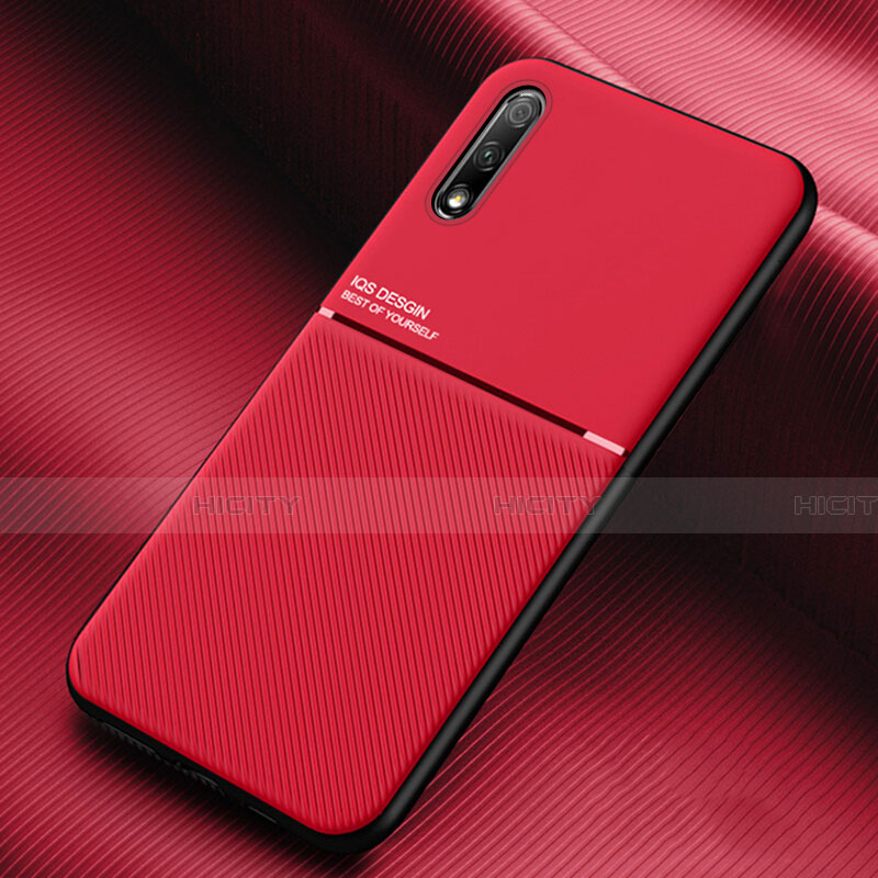 Silikon Hülle Handyhülle Ultra Dünn Schutzhülle 360 Grad Tasche S01 für Huawei P Smart Z (2019) Rot Plus