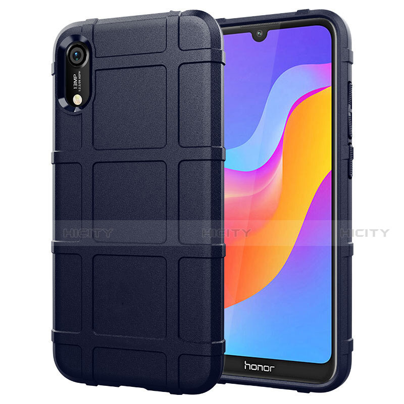 Silikon Hülle Handyhülle Ultra Dünn Schutzhülle 360 Grad Tasche S01 für Huawei Y6 (2019) Blau