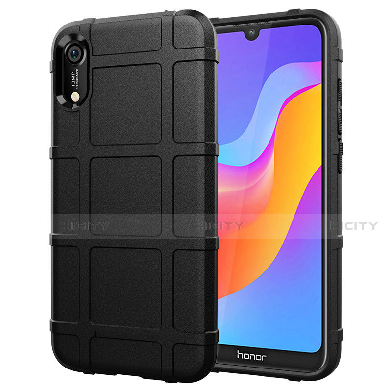 Silikon Hülle Handyhülle Ultra Dünn Schutzhülle 360 Grad Tasche S01 für Huawei Y6 Prime (2019) Schwarz Plus