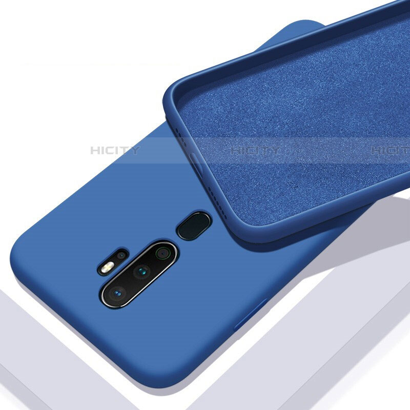 Silikon Hülle Handyhülle Ultra Dünn Schutzhülle 360 Grad Tasche S01 für Oppo A9 (2020) Blau