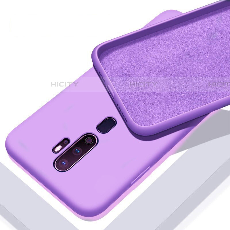 Silikon Hülle Handyhülle Ultra Dünn Schutzhülle 360 Grad Tasche S01 für Oppo A9 (2020) Violett Plus