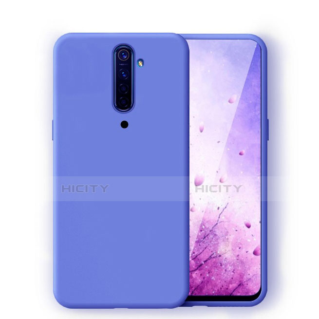 Silikon Hülle Handyhülle Ultra Dünn Schutzhülle 360 Grad Tasche S01 für Oppo Reno2 Blau