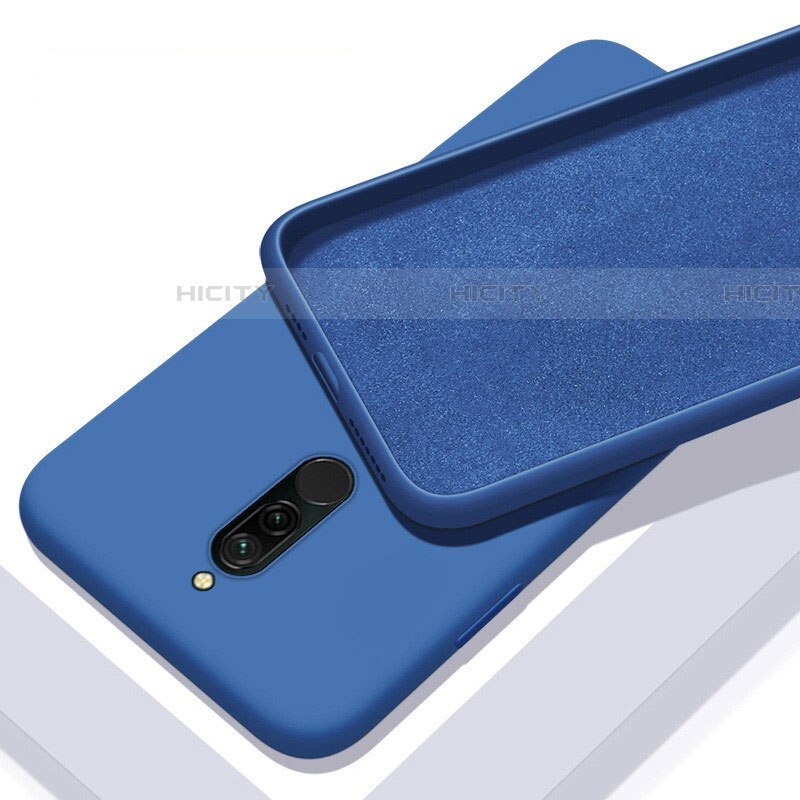 Silikon Hülle Handyhülle Ultra Dünn Schutzhülle 360 Grad Tasche S01 für Xiaomi Redmi 8 Blau Plus