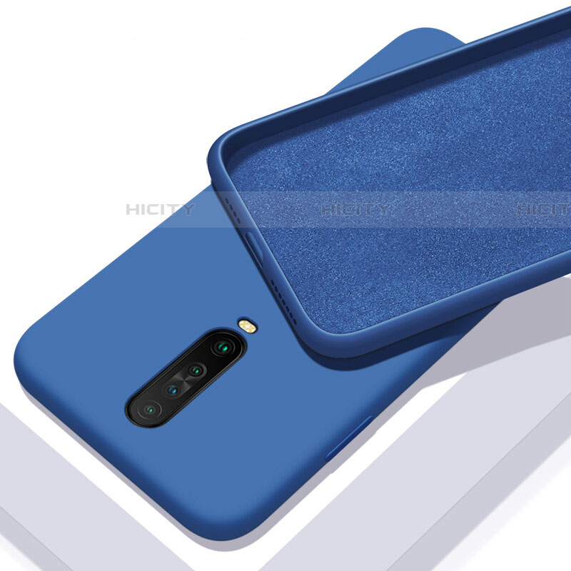 Silikon Hülle Handyhülle Ultra Dünn Schutzhülle 360 Grad Tasche S01 für Xiaomi Redmi K30 5G Blau