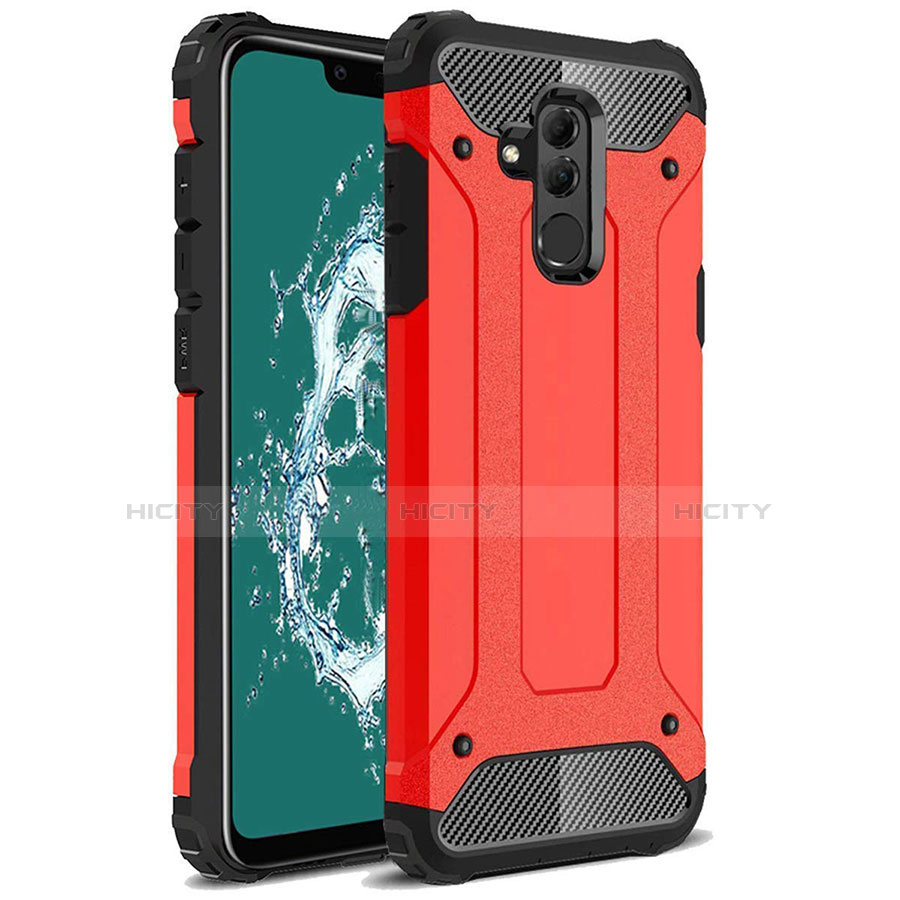 Silikon Hülle Handyhülle Ultra Dünn Schutzhülle 360 Grad Tasche S02 für Huawei Mate 20 Lite Rot