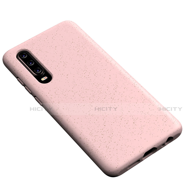 Silikon Hülle Handyhülle Ultra Dünn Schutzhülle 360 Grad Tasche S02 für Huawei P30 Rosegold