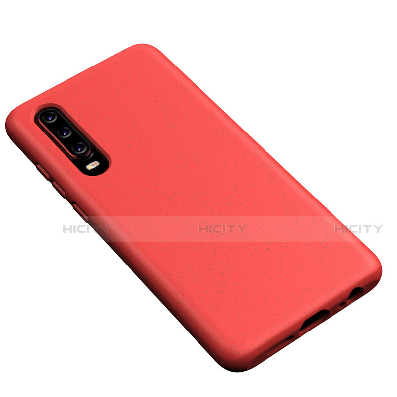 Silikon Hülle Handyhülle Ultra Dünn Schutzhülle 360 Grad Tasche S02 für Huawei P30 Rot Plus