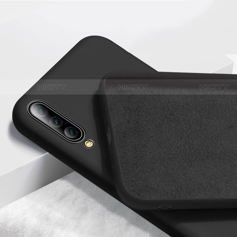 Silikon Hülle Handyhülle Ultra Dünn Schutzhülle 360 Grad Tasche S02 für Huawei Y9s Schwarz