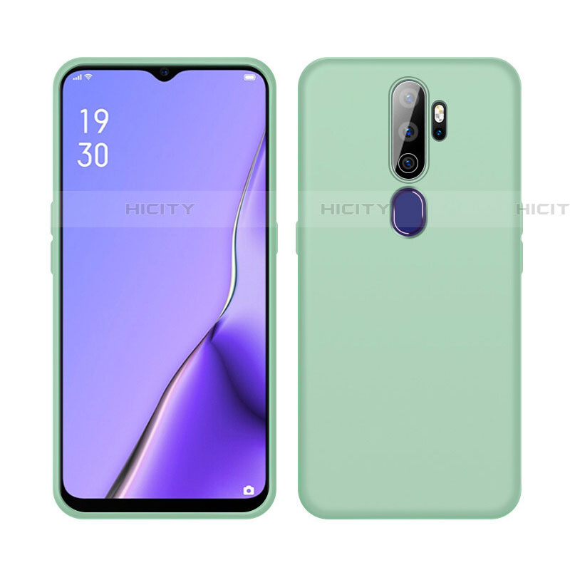 Silikon Hülle Handyhülle Ultra Dünn Schutzhülle 360 Grad Tasche S02 für Oppo A11 Grün