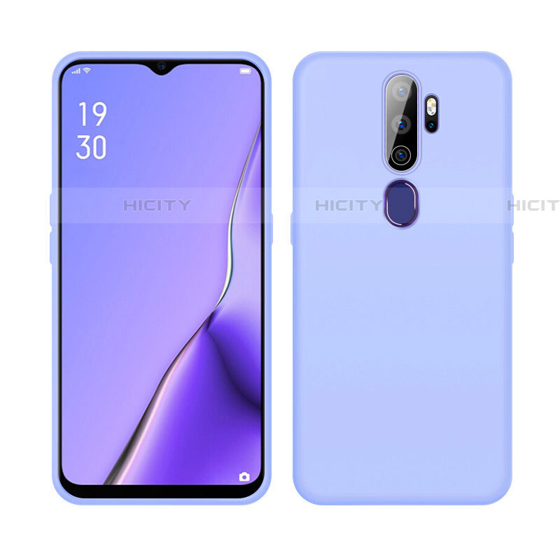 Silikon Hülle Handyhülle Ultra Dünn Schutzhülle 360 Grad Tasche S02 für Oppo A11 Violett