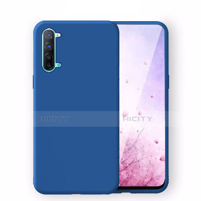 Silikon Hülle Handyhülle Ultra Dünn Schutzhülle 360 Grad Tasche S02 für Oppo F15 Blau