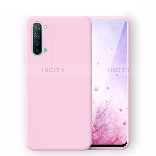 Silikon Hülle Handyhülle Ultra Dünn Schutzhülle 360 Grad Tasche S02 für Oppo Find X2 Lite Rosa