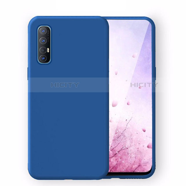 Silikon Hülle Handyhülle Ultra Dünn Schutzhülle 360 Grad Tasche S02 für Oppo Find X2 Neo Blau