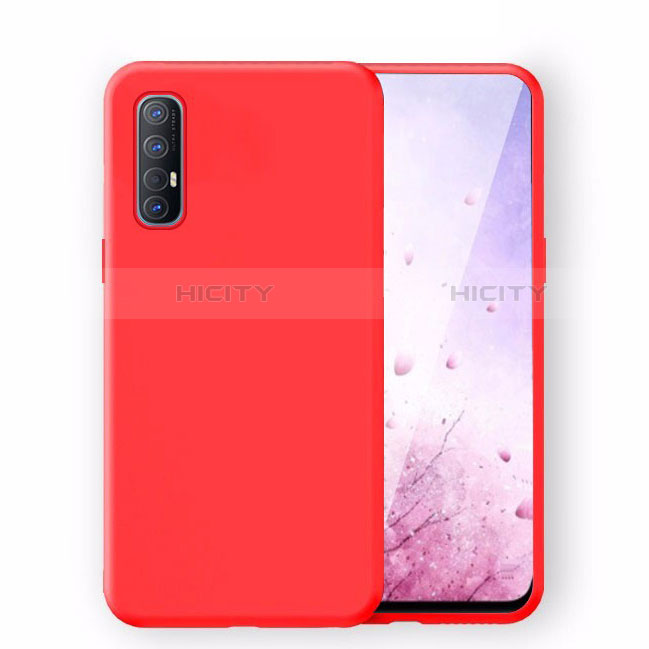 Silikon Hülle Handyhülle Ultra Dünn Schutzhülle 360 Grad Tasche S02 für Oppo Find X2 Neo Rot