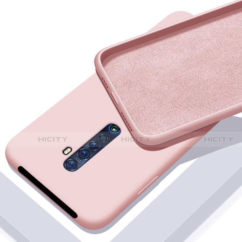 Silikon Hülle Handyhülle Ultra Dünn Schutzhülle 360 Grad Tasche S02 für Oppo Reno2 Rosa