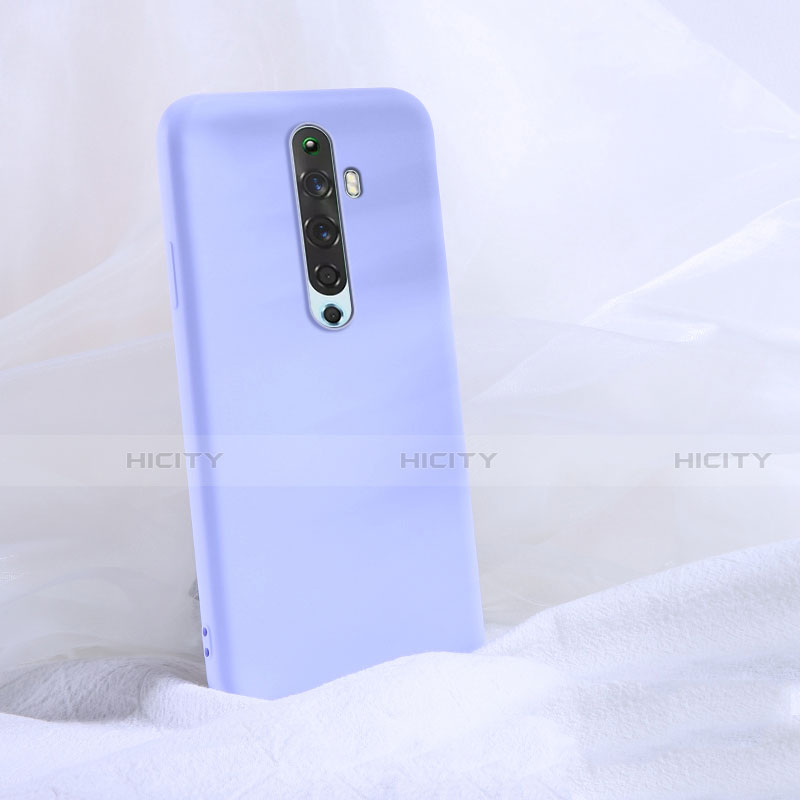 Silikon Hülle Handyhülle Ultra Dünn Schutzhülle 360 Grad Tasche S02 für Oppo Reno2 Z Violett Plus