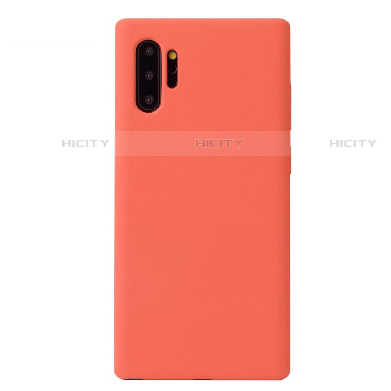 Silikon Hülle Handyhülle Ultra Dünn Schutzhülle 360 Grad Tasche S02 für Samsung Galaxy Note 10 Plus Orange