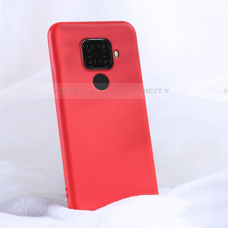 Silikon Hülle Handyhülle Ultra Dünn Schutzhülle 360 Grad Tasche S03 für Huawei Mate 30 Lite Rot