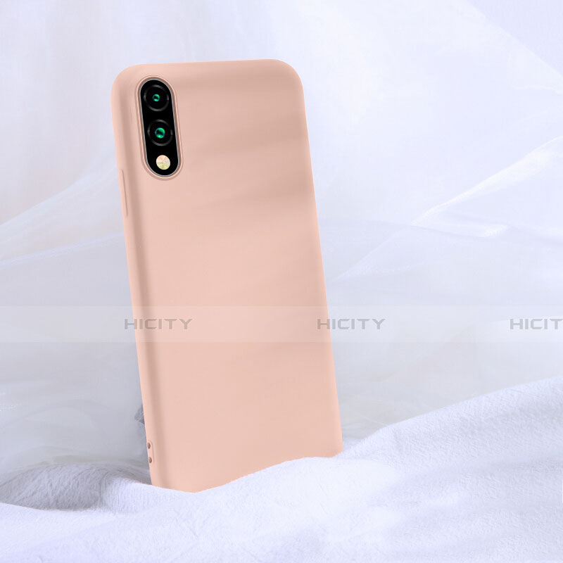 Silikon Hülle Handyhülle Ultra Dünn Schutzhülle 360 Grad Tasche S03 für Huawei P Smart Z (2019) Rosa