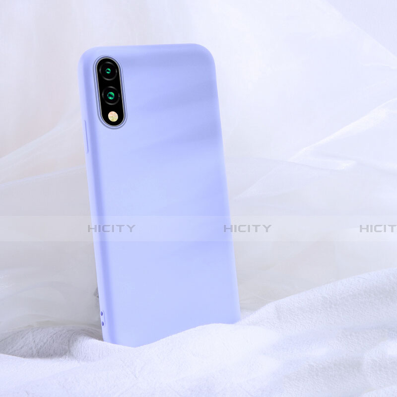 Silikon Hülle Handyhülle Ultra Dünn Schutzhülle 360 Grad Tasche S03 für Huawei Y9 Prime (2019) Violett Plus