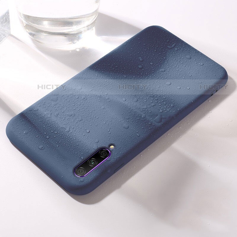 Silikon Hülle Handyhülle Ultra Dünn Schutzhülle 360 Grad Tasche S03 für Huawei Y9s Blau