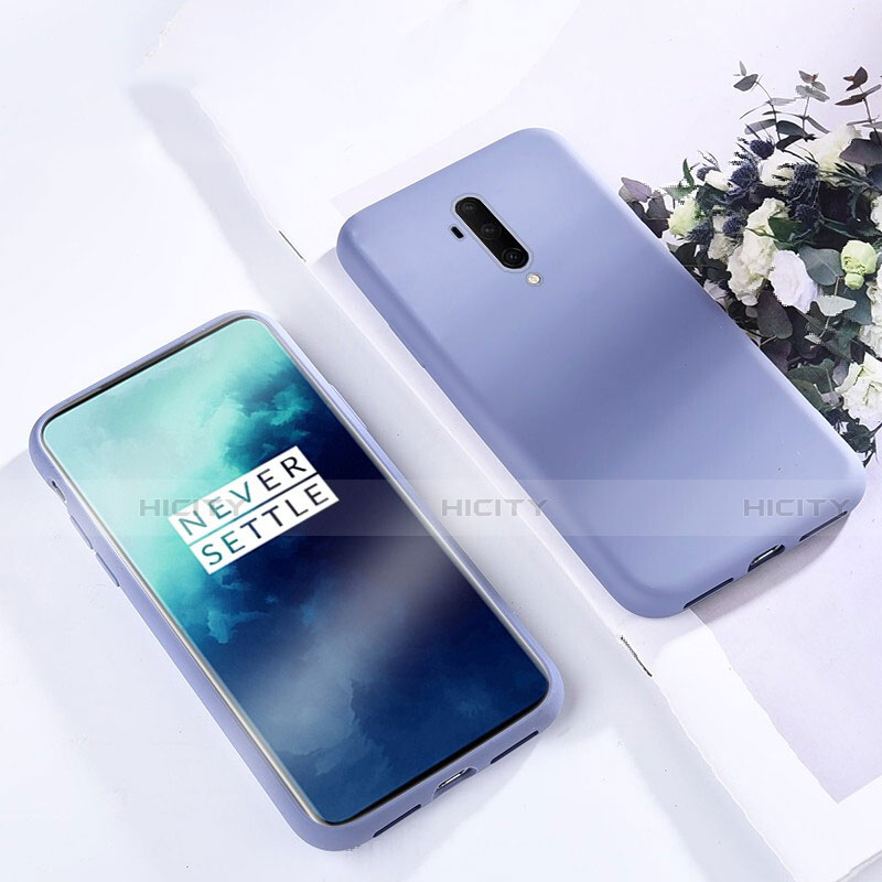 Silikon Hülle Handyhülle Ultra Dünn Schutzhülle 360 Grad Tasche S03 für OnePlus 7T Pro 5G Hellblau Plus