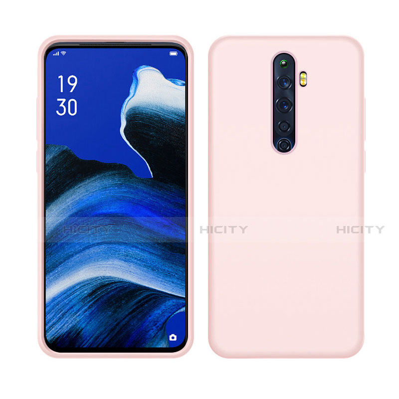 Silikon Hülle Handyhülle Ultra Dünn Schutzhülle 360 Grad Tasche S03 für Oppo Reno2 Z Rosa