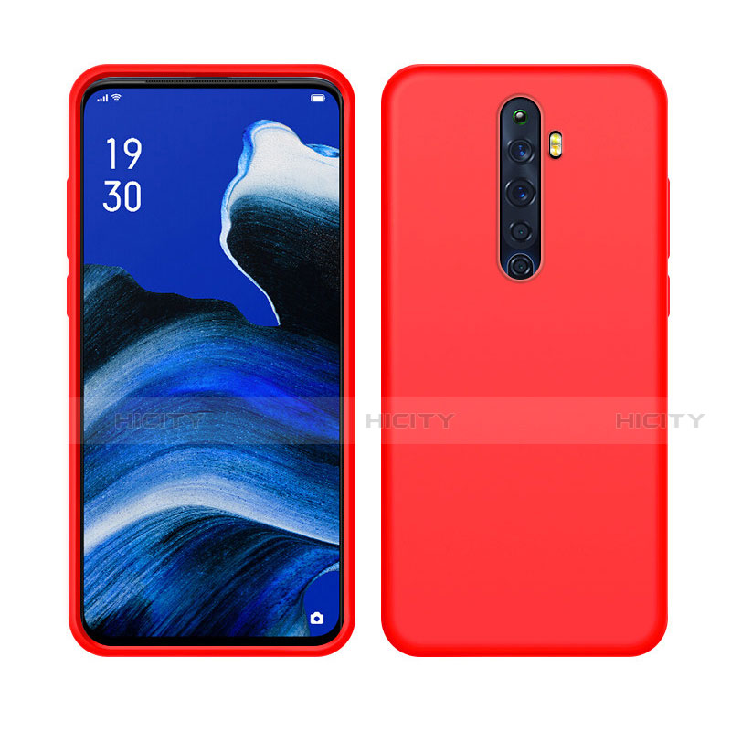 Silikon Hülle Handyhülle Ultra Dünn Schutzhülle 360 Grad Tasche S03 für Oppo Reno2 Z Rot