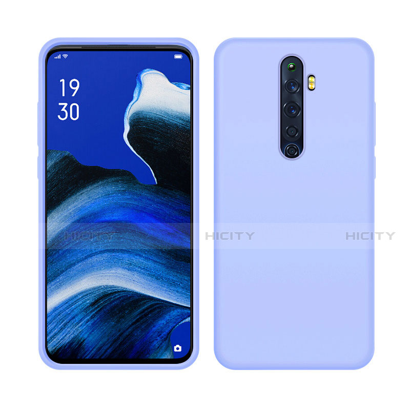 Silikon Hülle Handyhülle Ultra Dünn Schutzhülle 360 Grad Tasche S03 für Oppo Reno2 Z Violett Plus