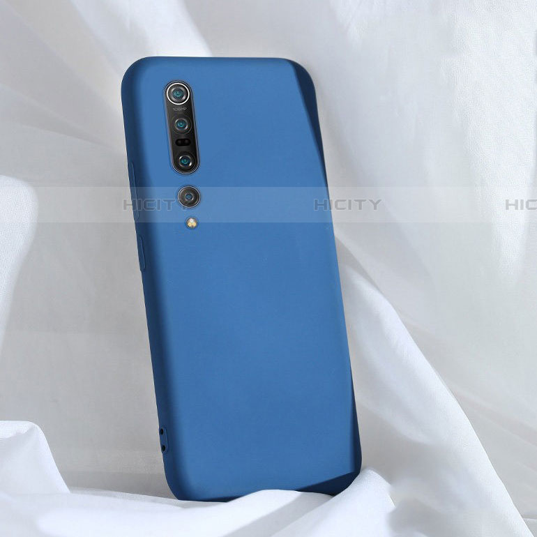 Silikon Hülle Handyhülle Ultra Dünn Schutzhülle 360 Grad Tasche S03 für Xiaomi Mi 10 Pro Blau