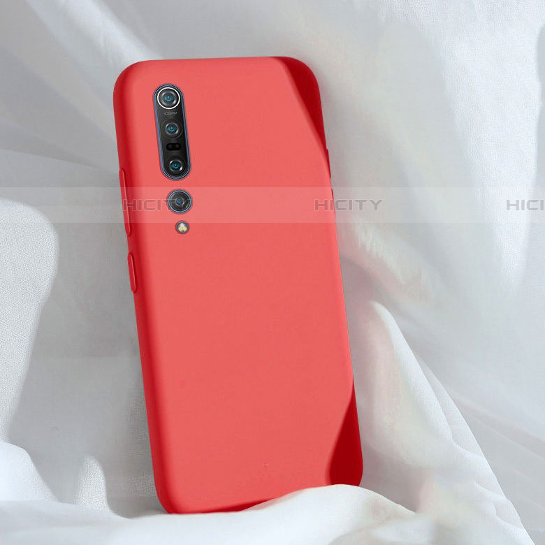 Silikon Hülle Handyhülle Ultra Dünn Schutzhülle 360 Grad Tasche S03 für Xiaomi Mi 10 Pro Rot