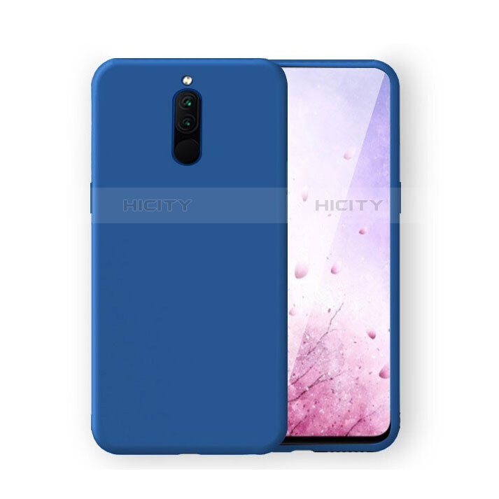 Silikon Hülle Handyhülle Ultra Dünn Schutzhülle 360 Grad Tasche S03 für Xiaomi Redmi 8 Blau