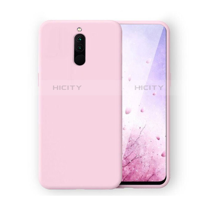 Silikon Hülle Handyhülle Ultra Dünn Schutzhülle 360 Grad Tasche S03 für Xiaomi Redmi 8 Rosa