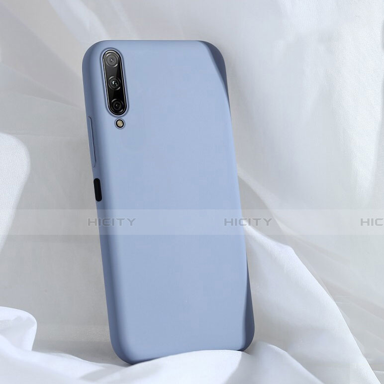 Silikon Hülle Handyhülle Ultra Dünn Schutzhülle 360 Grad Tasche S04 für Huawei Honor 9X Pro Hellblau