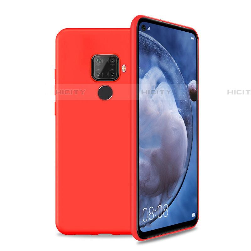 Silikon Hülle Handyhülle Ultra Dünn Schutzhülle 360 Grad Tasche S04 für Huawei Mate 30 Lite Rot