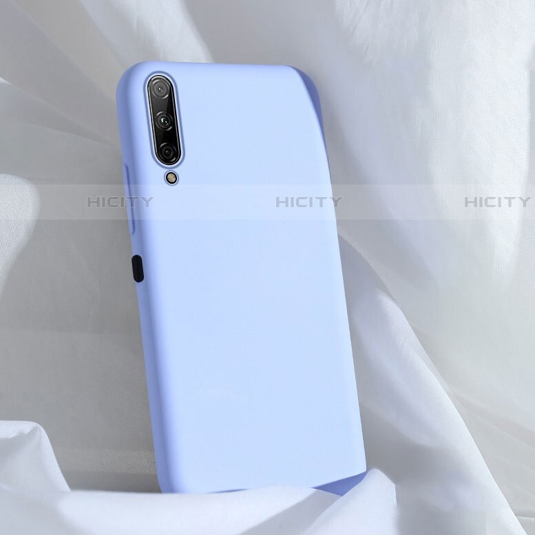 Silikon Hülle Handyhülle Ultra Dünn Schutzhülle 360 Grad Tasche S04 für Huawei P Smart Pro (2019) Violett