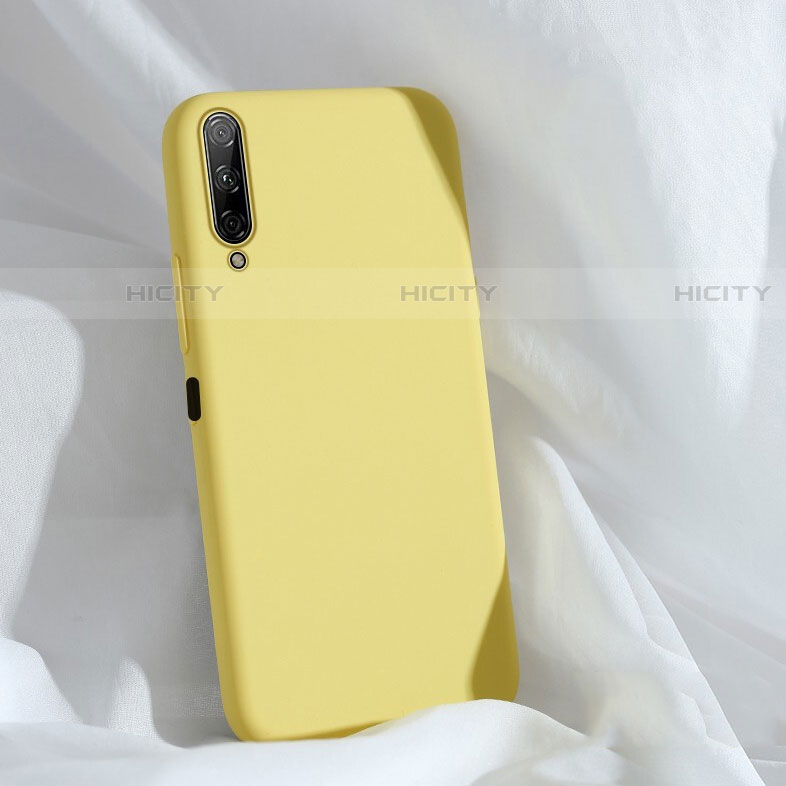 Silikon Hülle Handyhülle Ultra Dünn Schutzhülle 360 Grad Tasche S04 für Huawei Y9s Gelb Plus