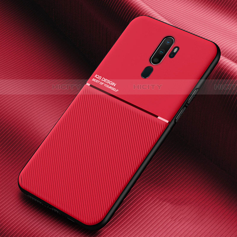 Silikon Hülle Handyhülle Ultra Dünn Schutzhülle 360 Grad Tasche S04 für Oppo A11X Rot