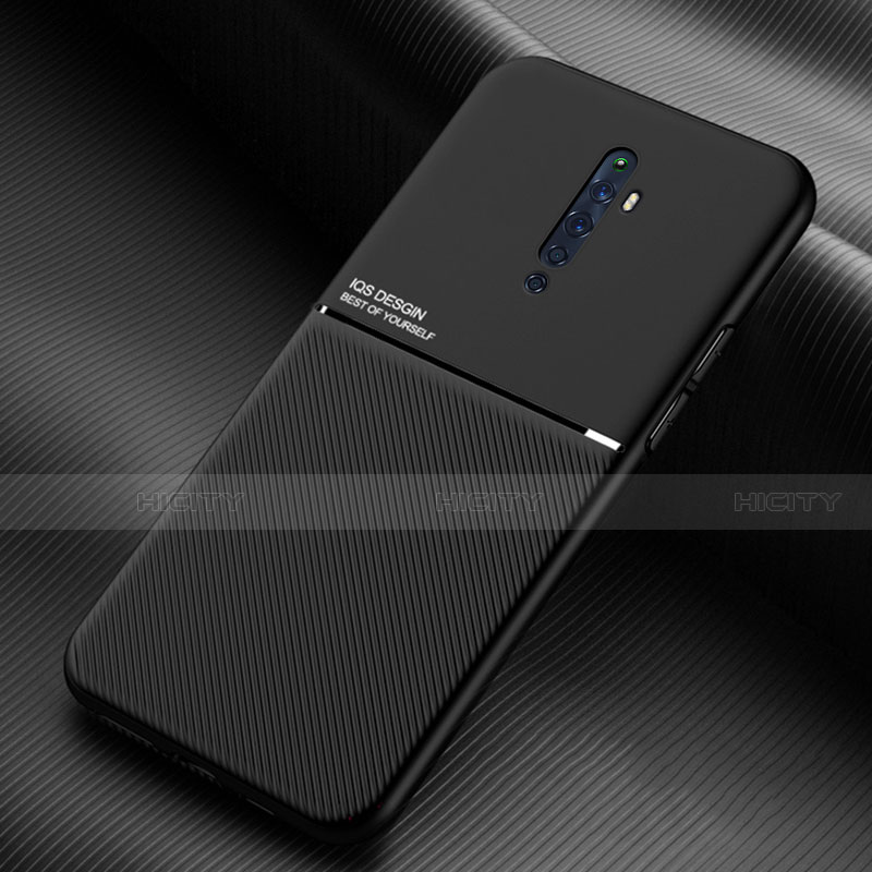 Silikon Hülle Handyhülle Ultra Dünn Schutzhülle 360 Grad Tasche S04 für Oppo Reno2 Z Schwarz