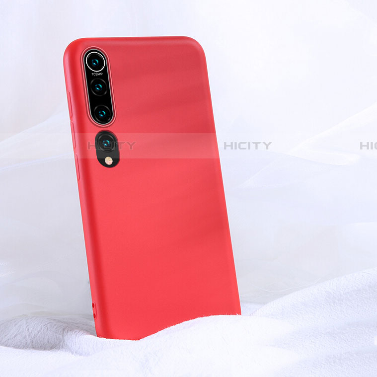 Silikon Hülle Handyhülle Ultra Dünn Schutzhülle 360 Grad Tasche S04 für Xiaomi Mi 10 Rot