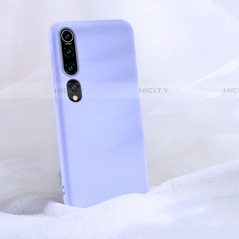 Silikon Hülle Handyhülle Ultra Dünn Schutzhülle 360 Grad Tasche S04 für Xiaomi Mi 10 Violett Plus