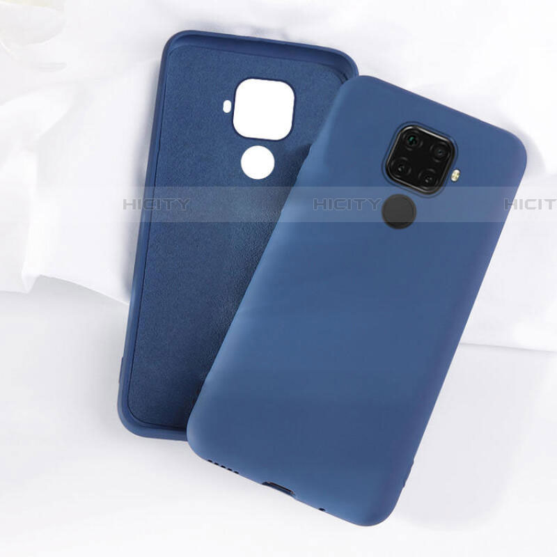 Silikon Hülle Handyhülle Ultra Dünn Schutzhülle 360 Grad Tasche S05 für Huawei Mate 30 Lite Blau