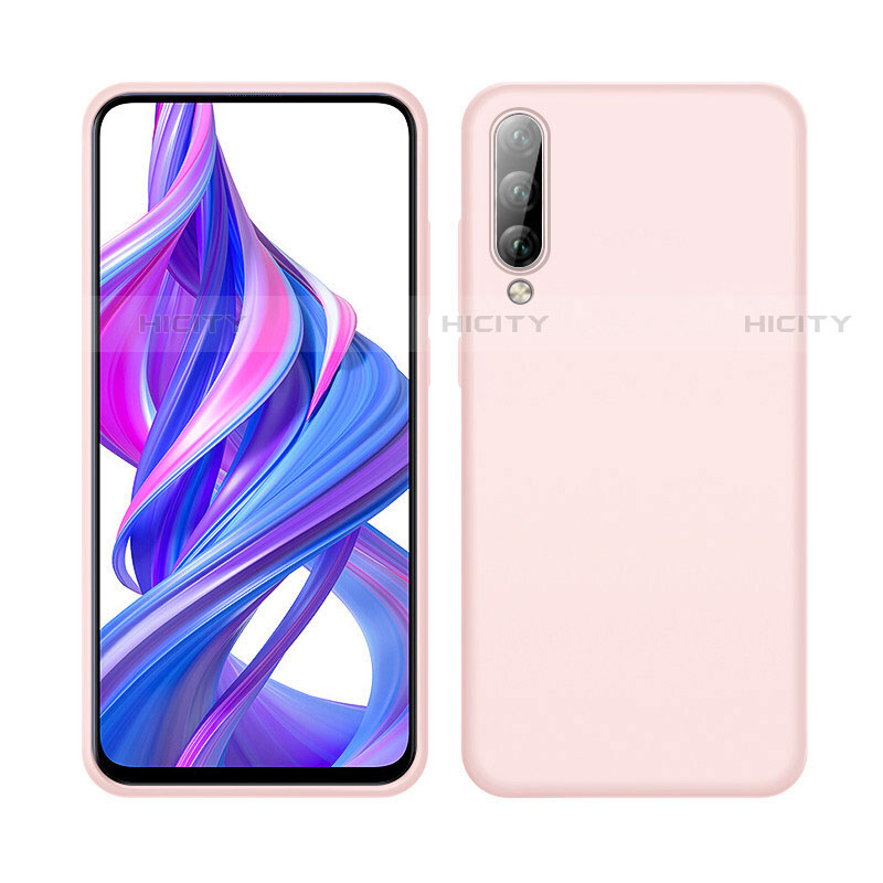 Silikon Hülle Handyhülle Ultra Dünn Schutzhülle 360 Grad Tasche S05 für Huawei Y9s Rosa