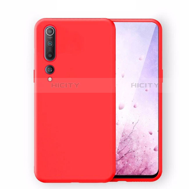 Silikon Hülle Handyhülle Ultra Dünn Schutzhülle 360 Grad Tasche S06 für Xiaomi Mi 10 Rot Plus