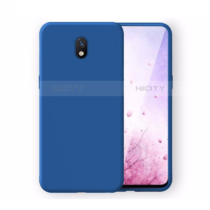 Silikon Hülle Handyhülle Ultra Dünn Schutzhülle 360 Grad Tasche S06 für Xiaomi Redmi 8A Blau