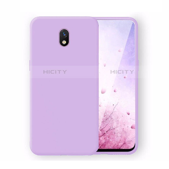 Silikon Hülle Handyhülle Ultra Dünn Schutzhülle 360 Grad Tasche S06 für Xiaomi Redmi 8A Violett Plus