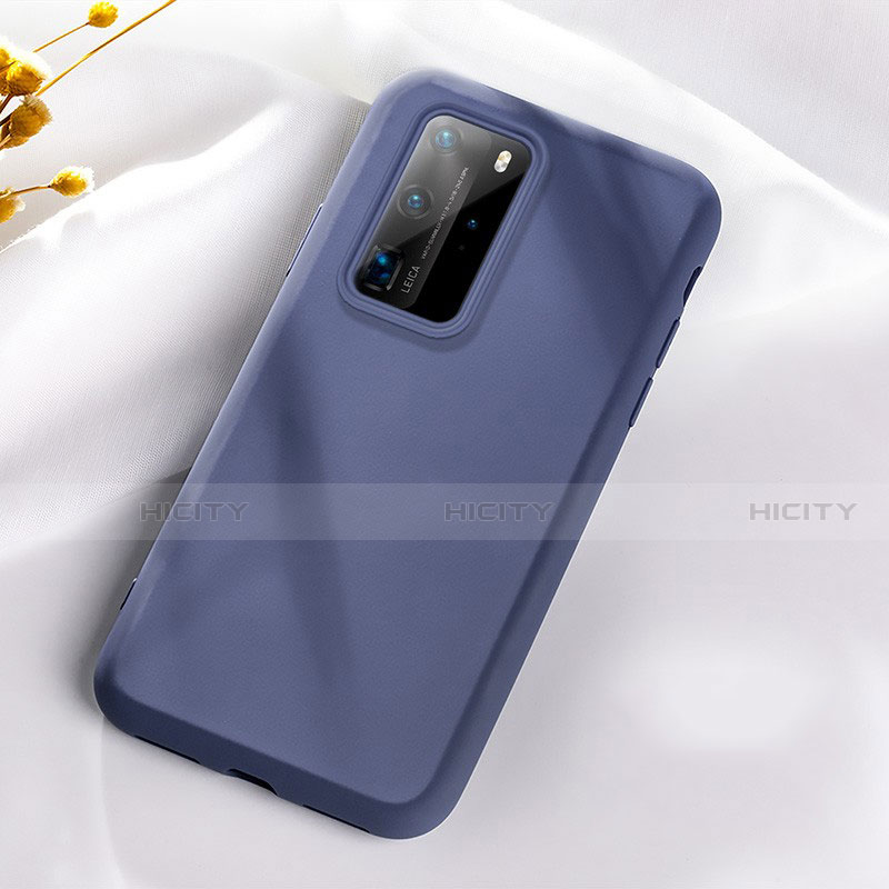 Silikon Hülle Handyhülle Ultra Dünn Schutzhülle 360 Grad Tasche S07 für Huawei P40 Pro Blau