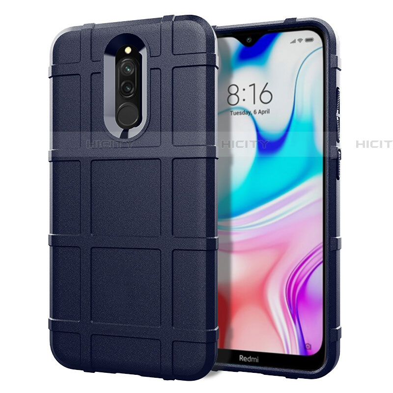 Silikon Hülle Handyhülle Ultra Dünn Schutzhülle 360 Grad Tasche S07 für Xiaomi Redmi 8 groß